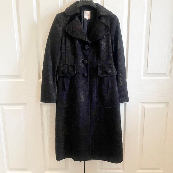 Nanette Lepore brocade fabric coat - size 6 - fitted - Picture 4 of 17